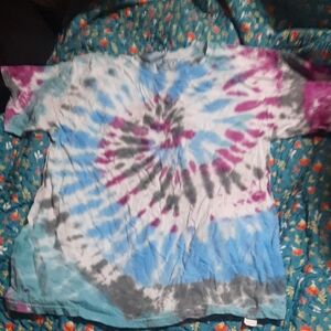 Gildan Blue and Purple Short Sleeve Tee